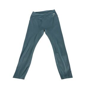 Gymshark Training 7/8 Leggings Womens Medium High Waisted Blue Athleisure Gym